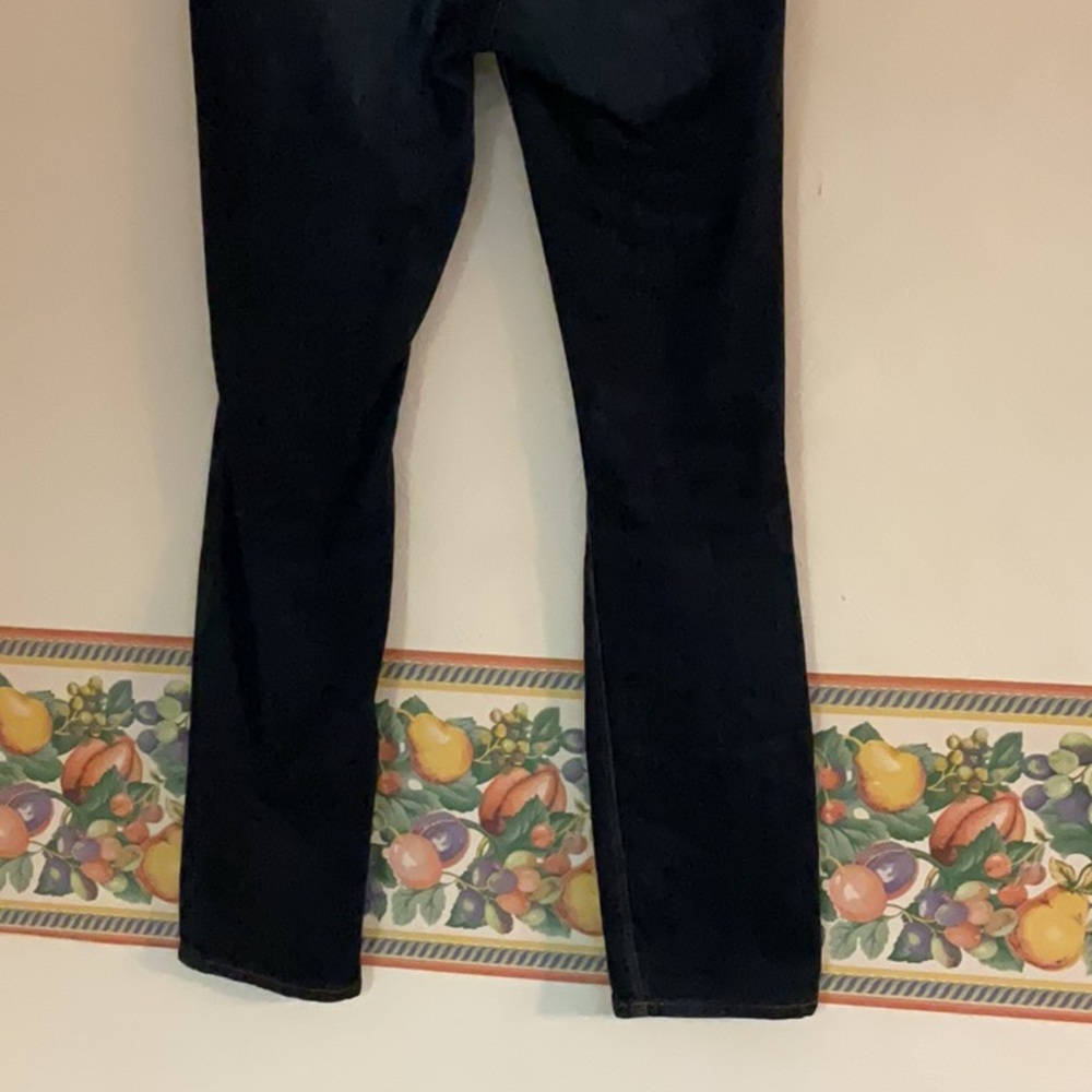 Express Stella Skinny Low Rise Jeans, Size 8R, Dark Blue Denim - Picture 6 of 11